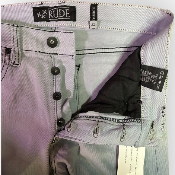 Gray Ombre Skinny Jeans Stretch Slim Fit Denim Womens Plus 32 NWT - Picture 3 of 7